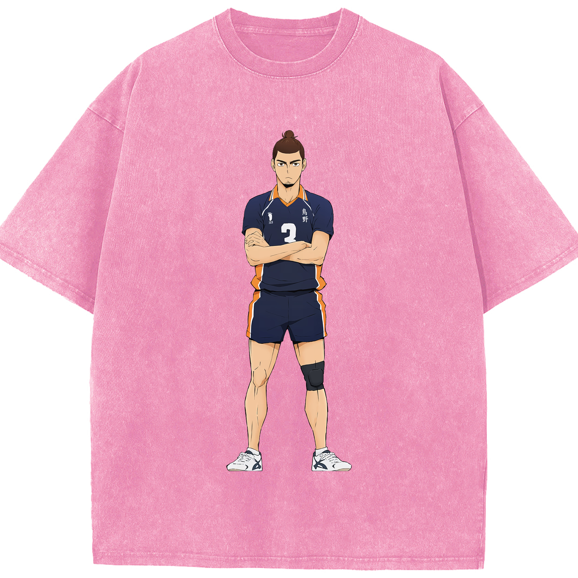 （画像用） ハイキュー!! Haikyu!! 綿100% ヴィンテージ風 半袖Tシャツ（フロントプリント）